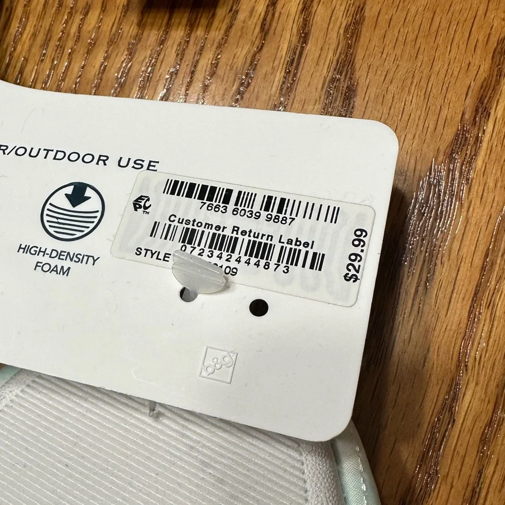 CHARTER CLUB Quilted Gingham Slippers Size Medium 7 8 - Picture 5 of 6